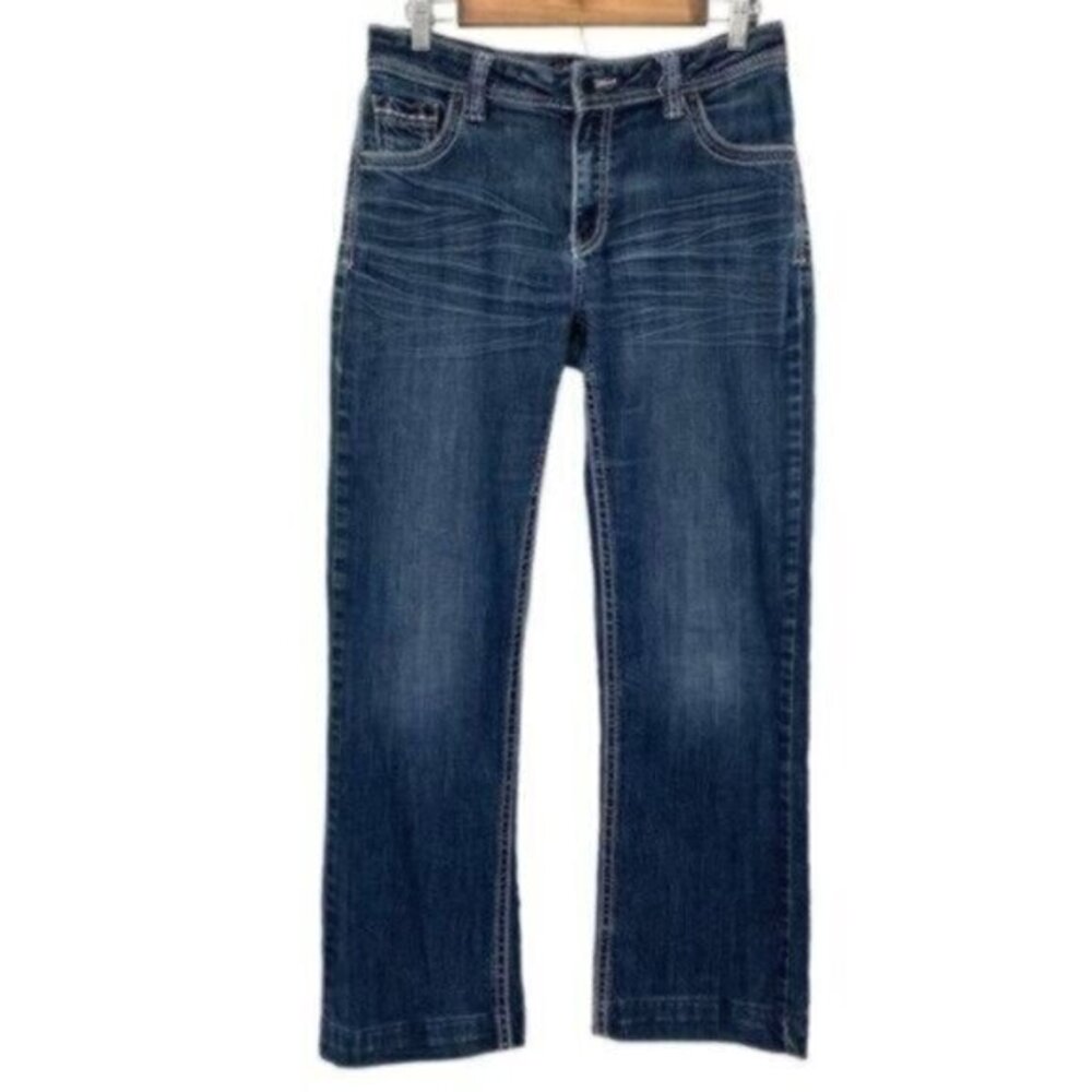 Petrol Tiany Bootcut Women's Embellished Denim Straight Leg Jeans Western